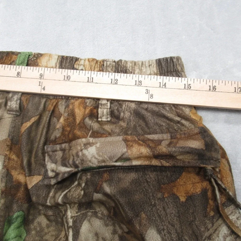 Pella Camo Pants Men Medium Flex Waterproof Button Suspenders Hunting VTG 30x31